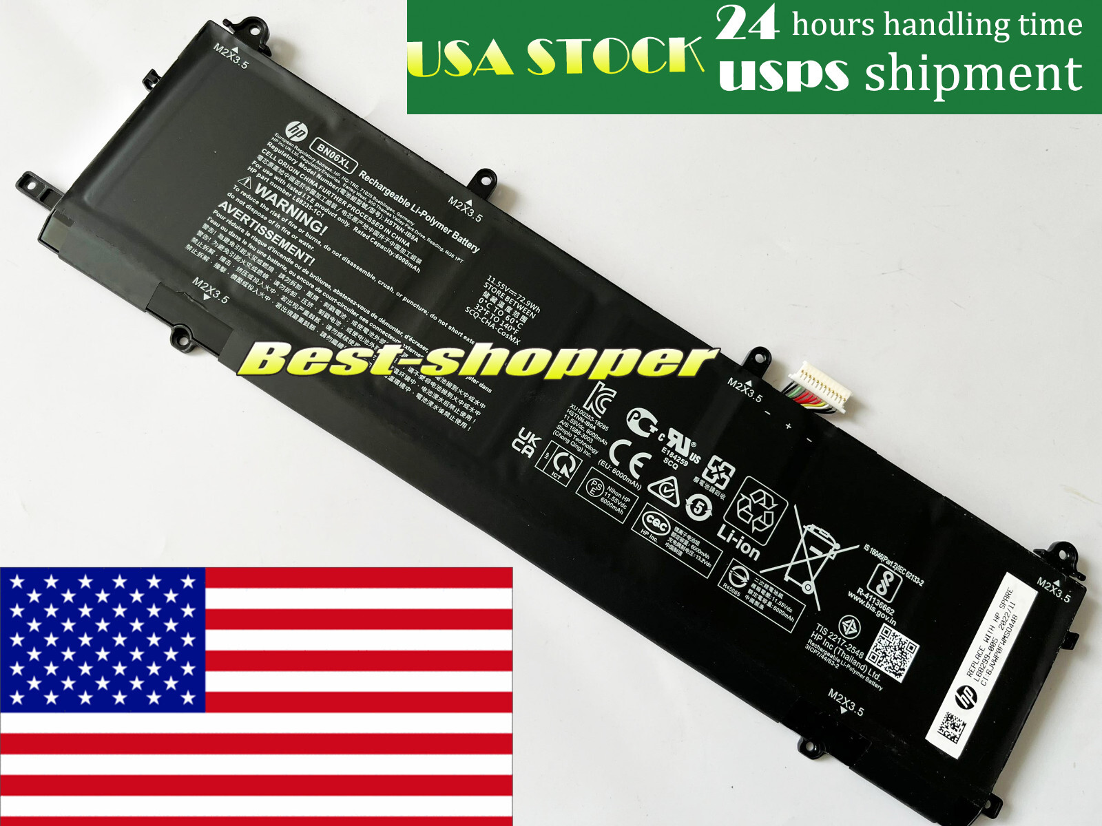 New Genuine BN06XL BN06072XL battery for HP Spectre X360 Convertible 15-EB Serie