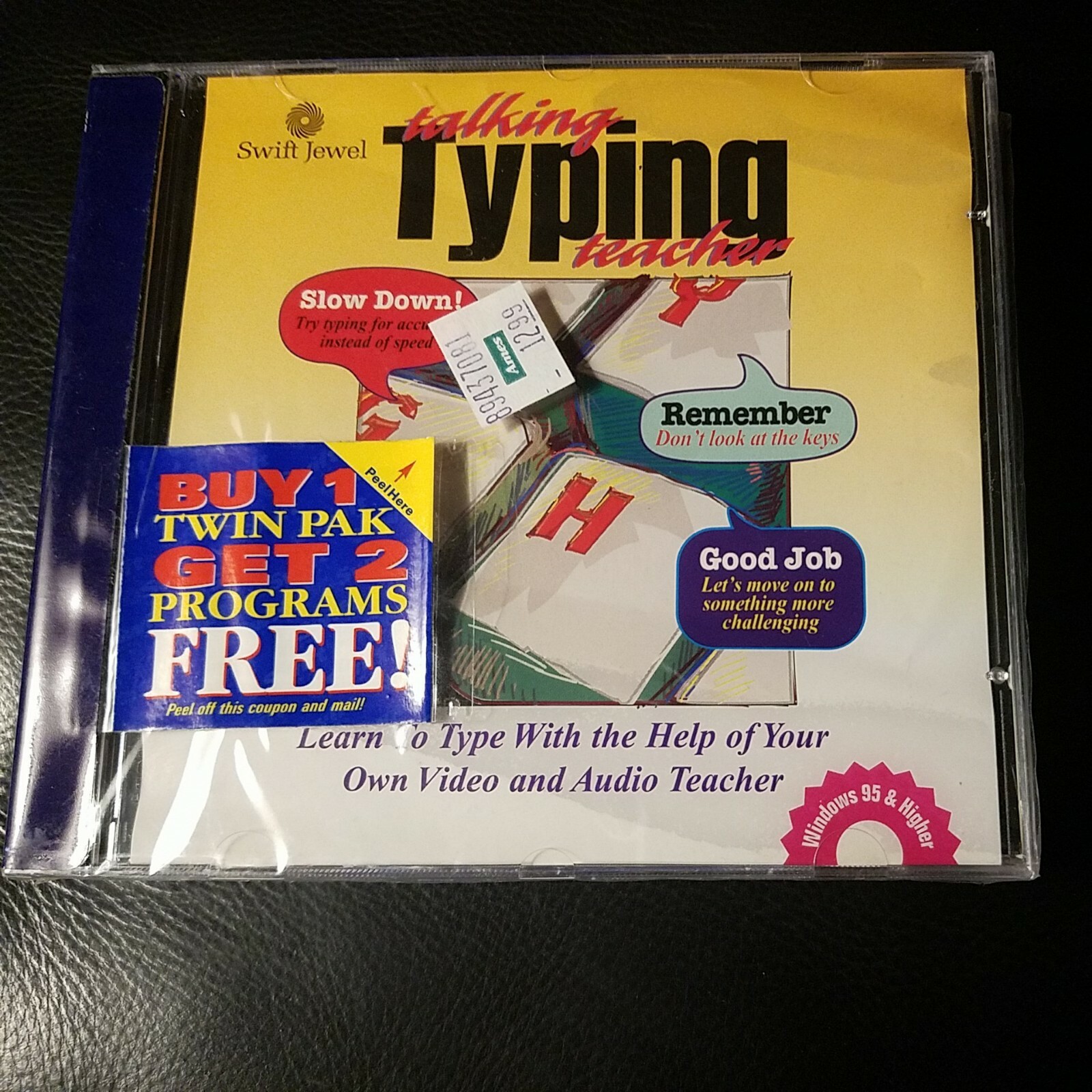  Swift Jewel Talking Typing Teacher for PC Windows 95 and Higher, New