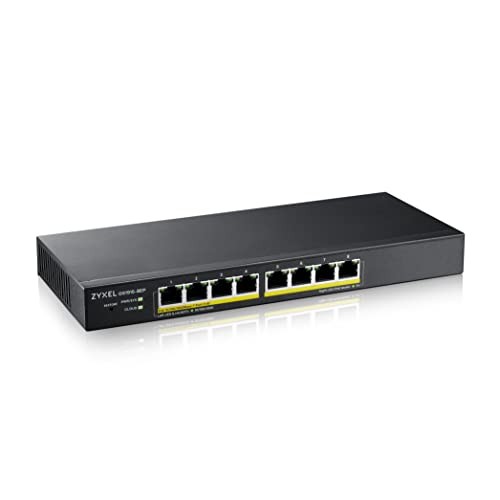 Zyxel Communications GS19158EP 8-Port Gigabit PoE Smart Switch GS1915-8EP