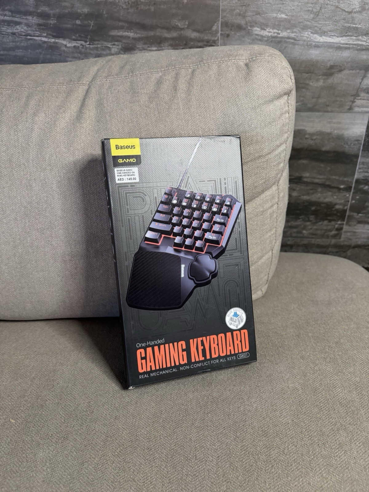 Baseus GAMO One-Handed Gaming Keyboard - Brand New