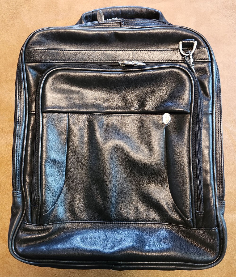 McKlein Laptop Pouch, Black Leather (4165) (Pre-Owned) | 