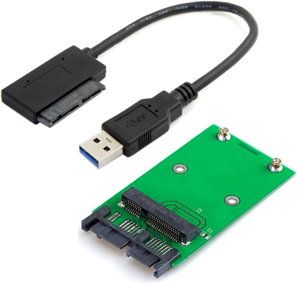 1.8" Micro SATA to Mini SATA Msata SSD Hard Disk PCB Converter Adapter
