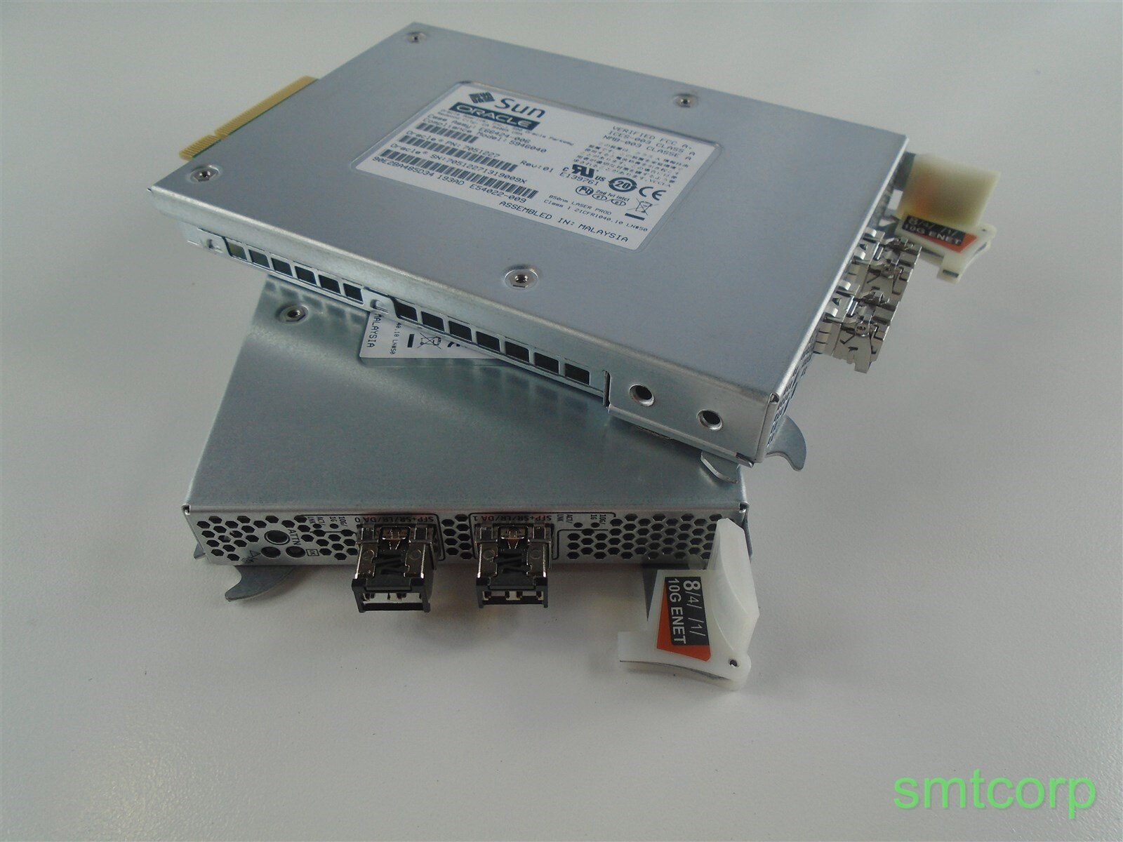 Lot of 2 Oracle 7051227 DUAL PORT 10GB ETHERNET W/ 2 SFP 10GB 