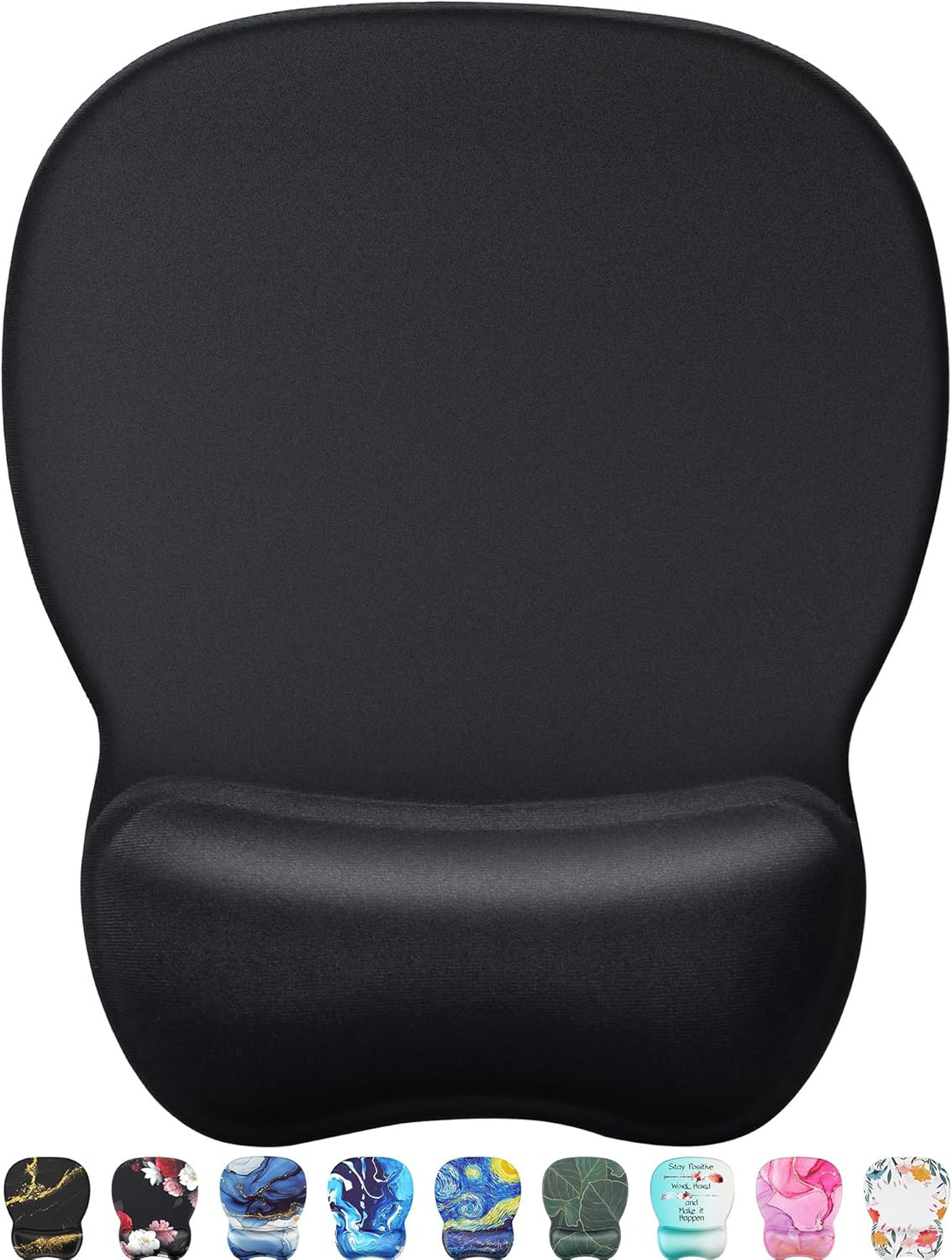 Ergonomic Mouse Pad with Gel Wrist Rest, Smooth Wrist Support Surface