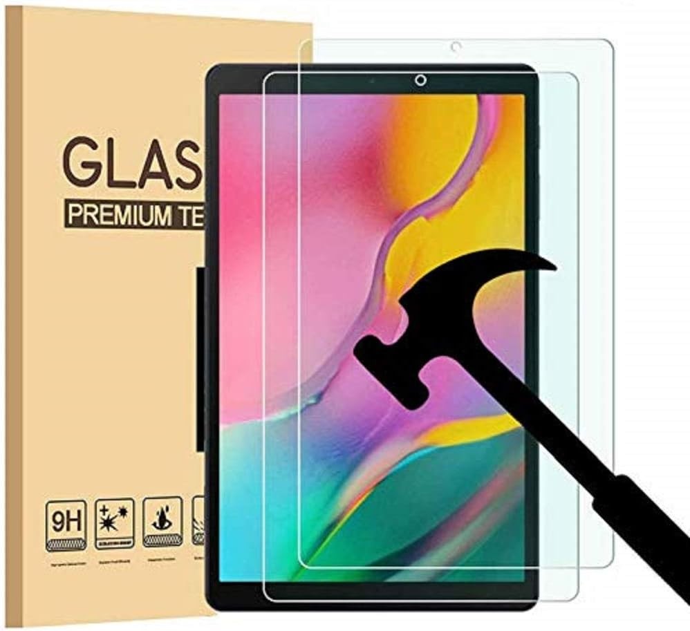 2 Pack Screen Protector for Galaxy Tab A 10.1 2019 Scratch Resistant Tempered Gl