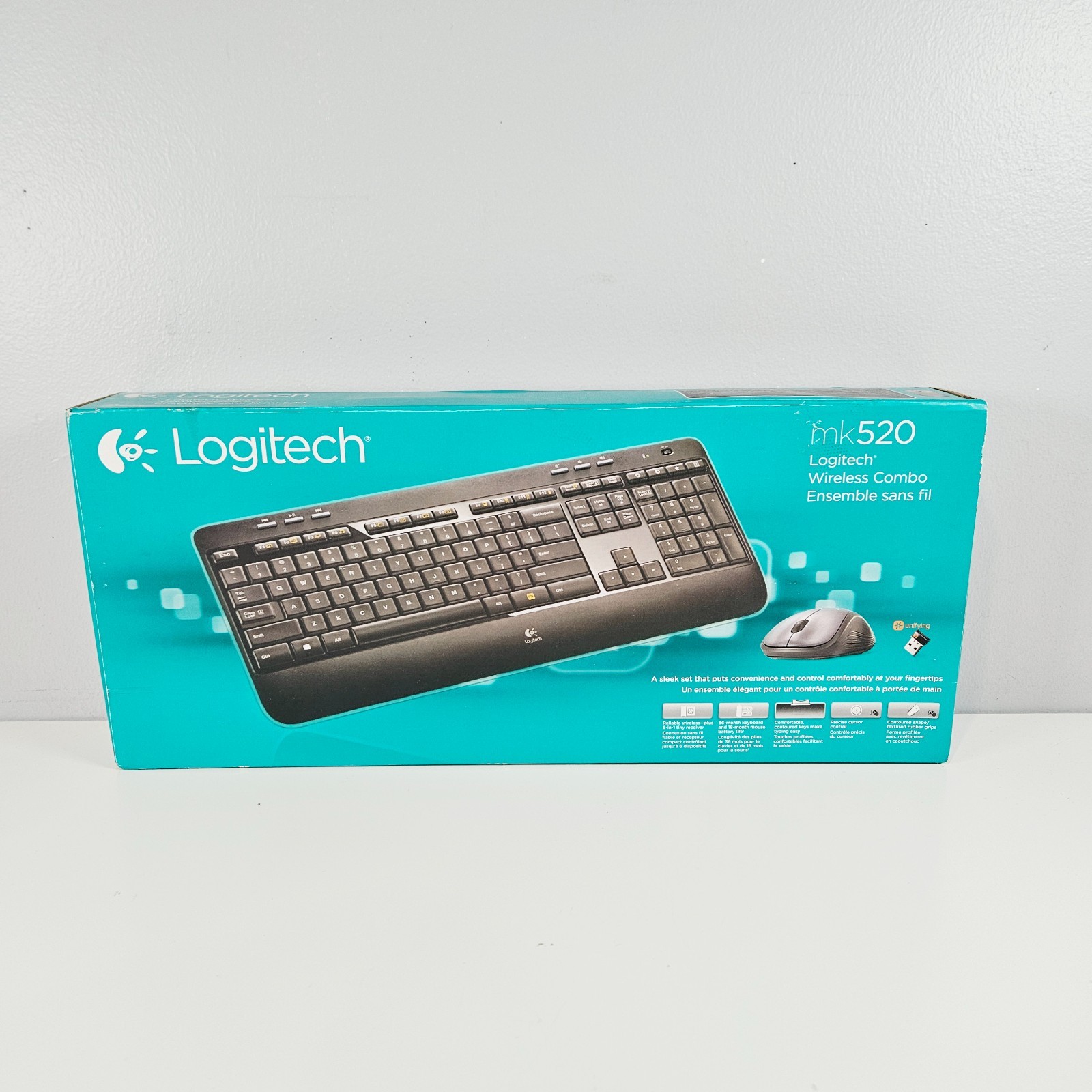 Logitech Keyboard & Mouse Wireless Combo MK520 (920-002553) New Open Box
