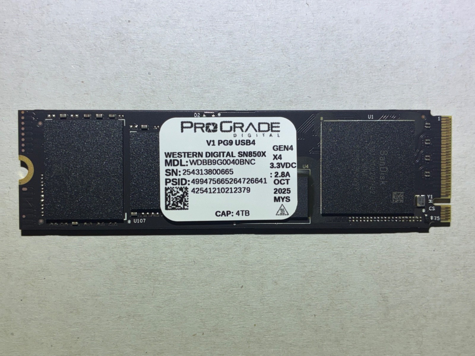 Western Digital WD_BLACK SN850X 4TB NVMe Internal SSD PRISTINE *READ*