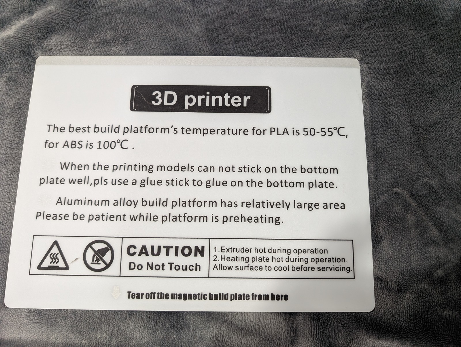 Qidi X-Plus Magnetic Build Plate 10.5x8.4 3D Printer Flex Sheet