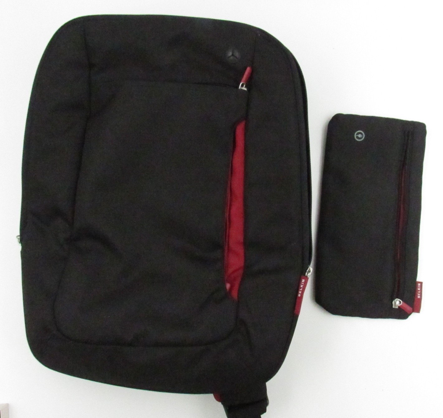 Belkin Black Red Sling Shoulder Bag F8N052-BR & Pen Pouch 12-13" Laptop Tablet