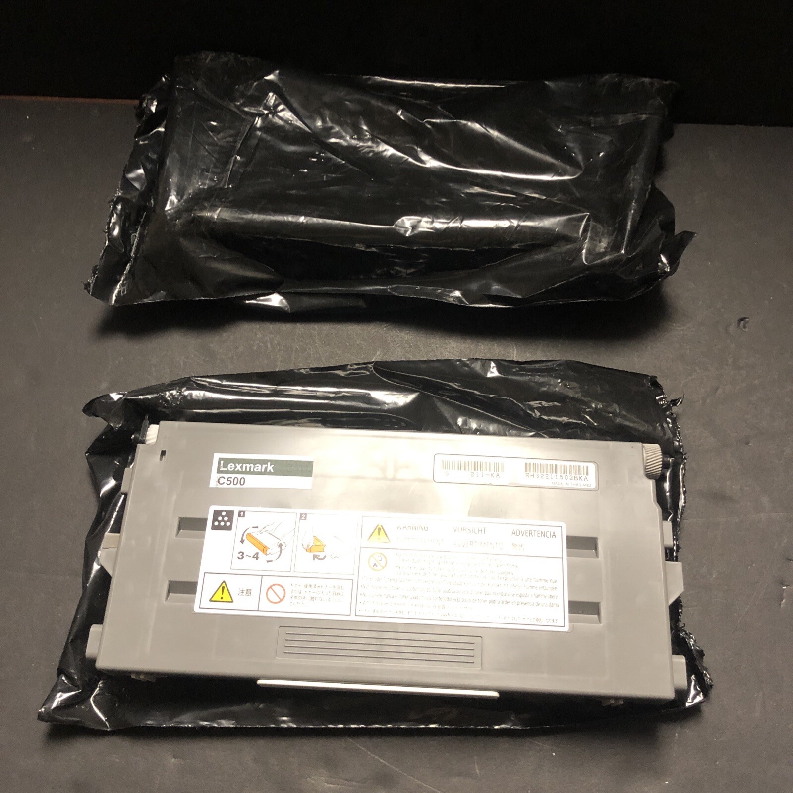 New Lot of 2 Genuine Lexmark C500 One Sealed, One Opened