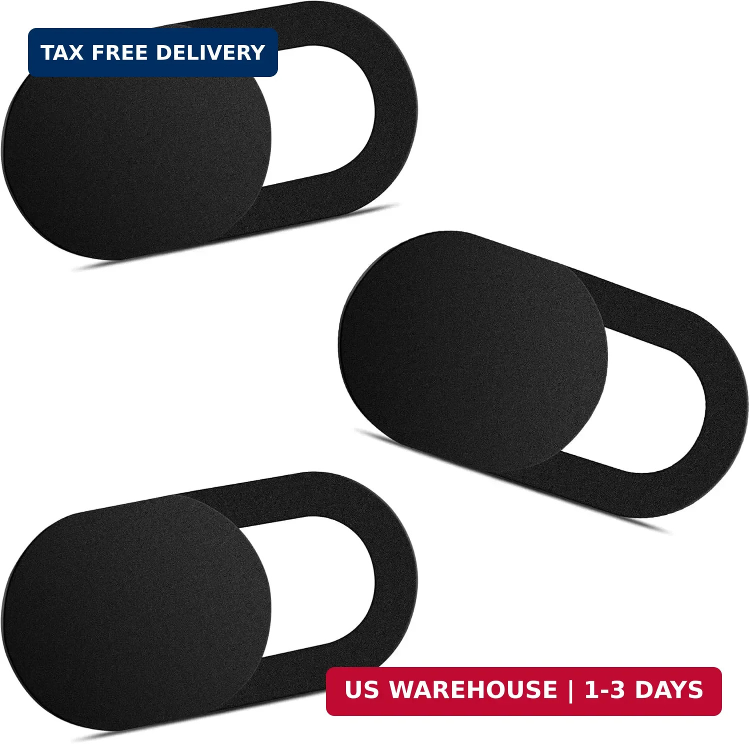 Webcam Cover (3 Pack), 0.03 inch Ultra Thin Laptop Camera Cover Slide for iPhone