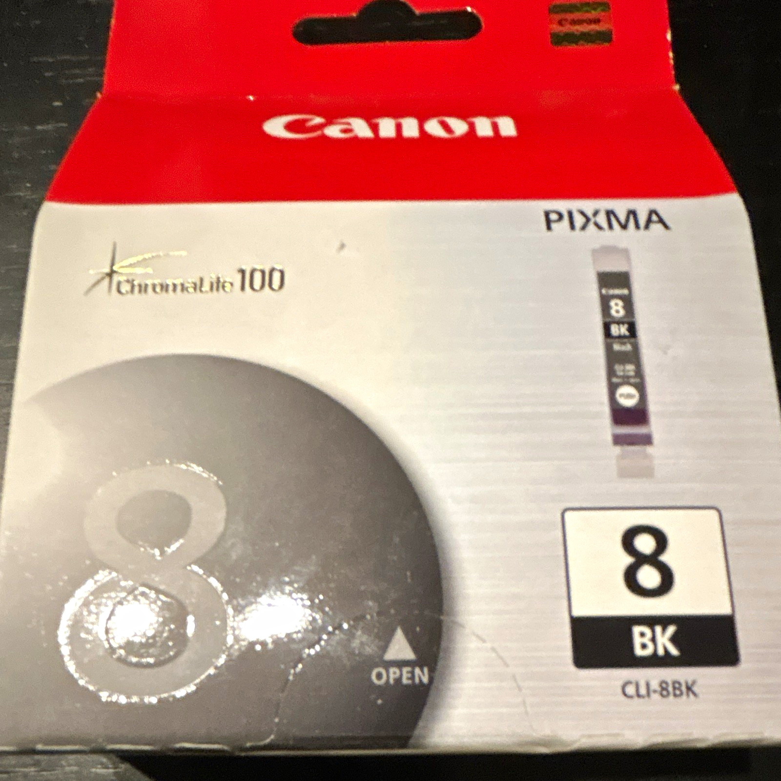 Canon Genuine CLI-8BK Black Inkjet Cartridge for PIXMA iP4200/iP4300/iP4500