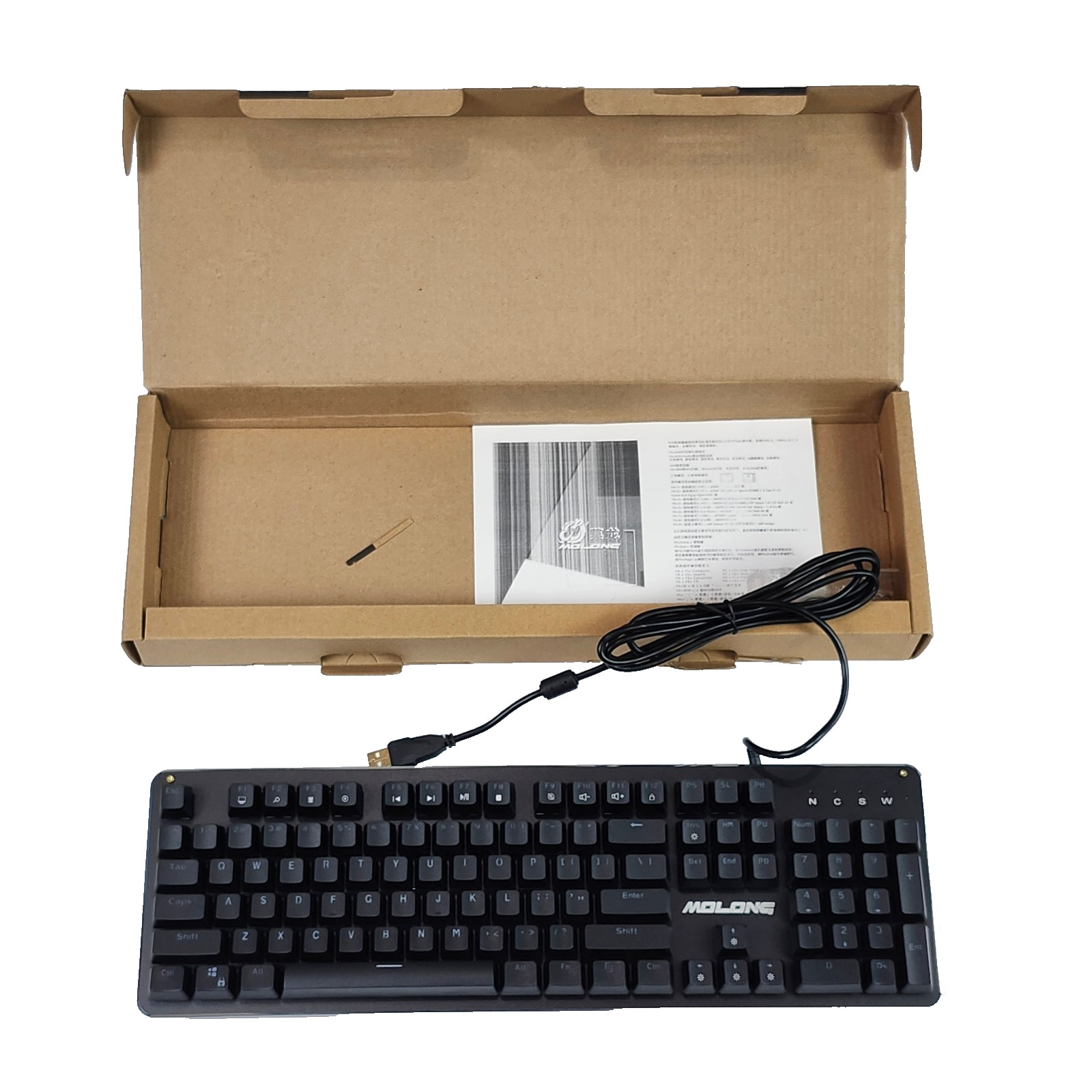 Molong Metal Mechanical Keyboard Wired 