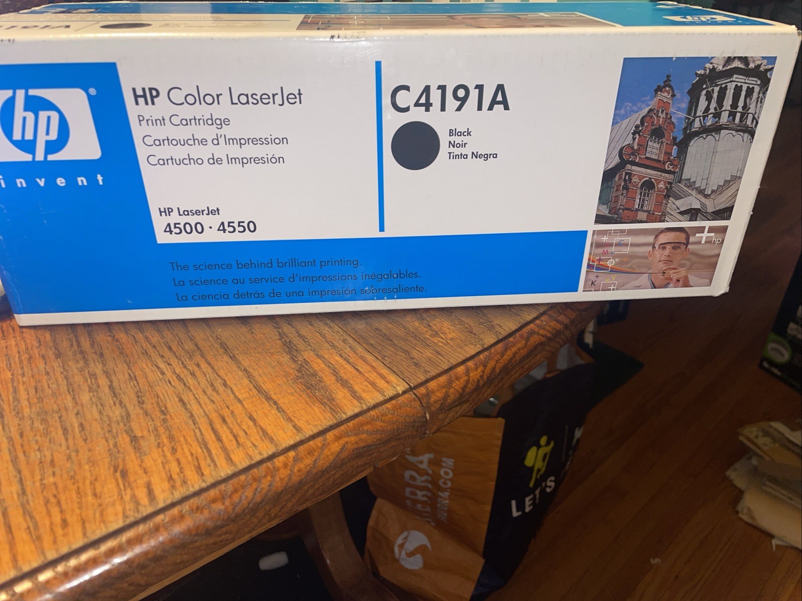 Genuine HP C4191A Laserjet Black Toner Cartridge New in Box 4500 4550 New SEALED