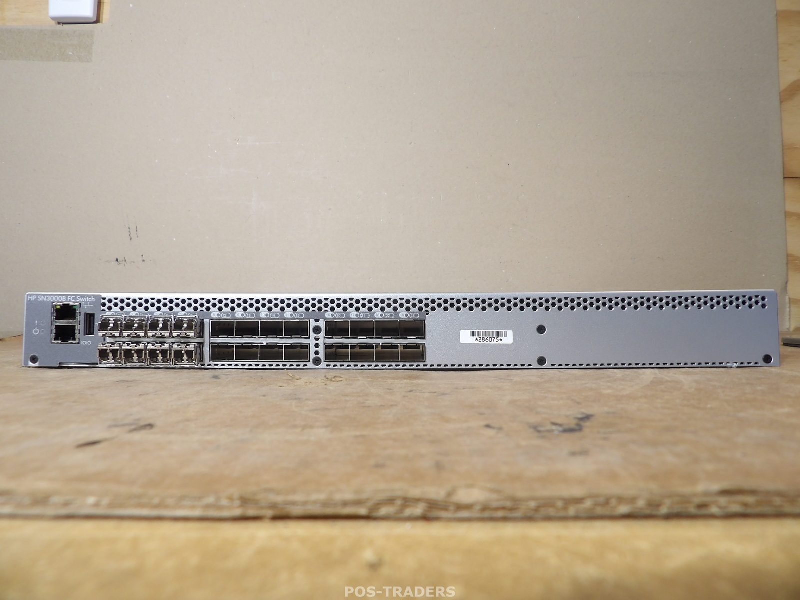  HP SN3000B QW937A 16Gb 24/12 24-Port Fibre Channel SAN 1U Switch - Incl 8x SFP 