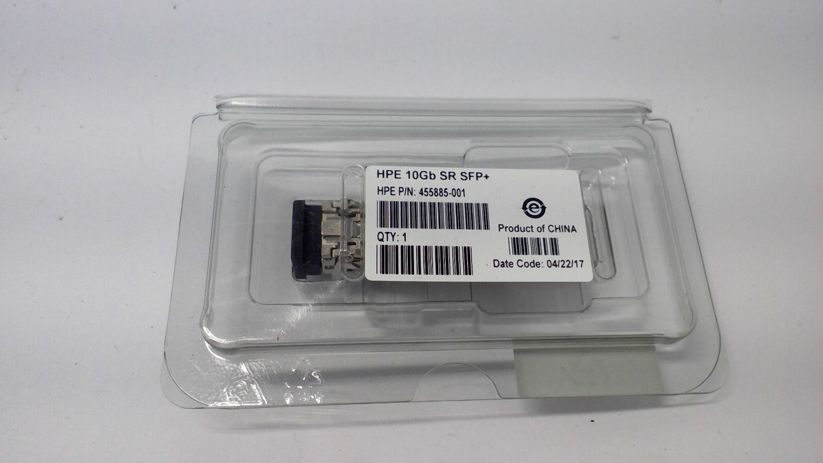 NEW HPE 455885-001 10Gb SR SFP+  LC MMF  850nm Optical Transceiver