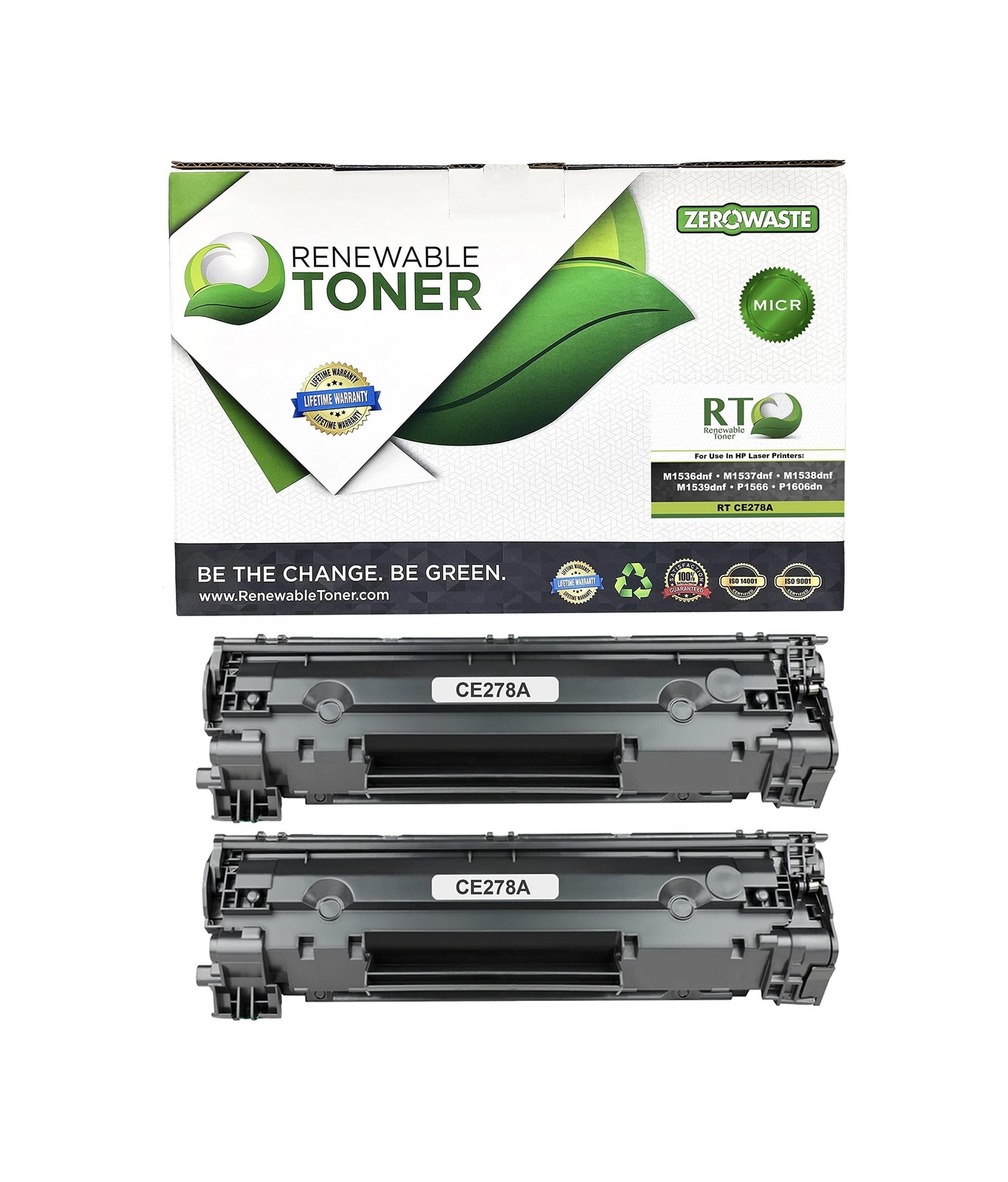 Renewable Toner 78A MICR Toner Compatible Replacement for HP CE278A 78A Canon...