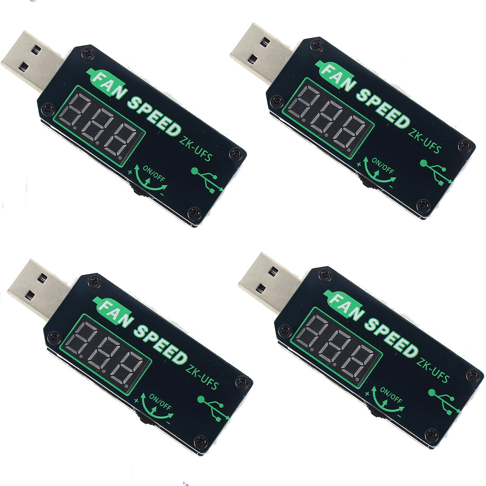 4PCS 5V 5W USB Fan Governor Speed Controller Adjuster Timer LED Dimming Module 