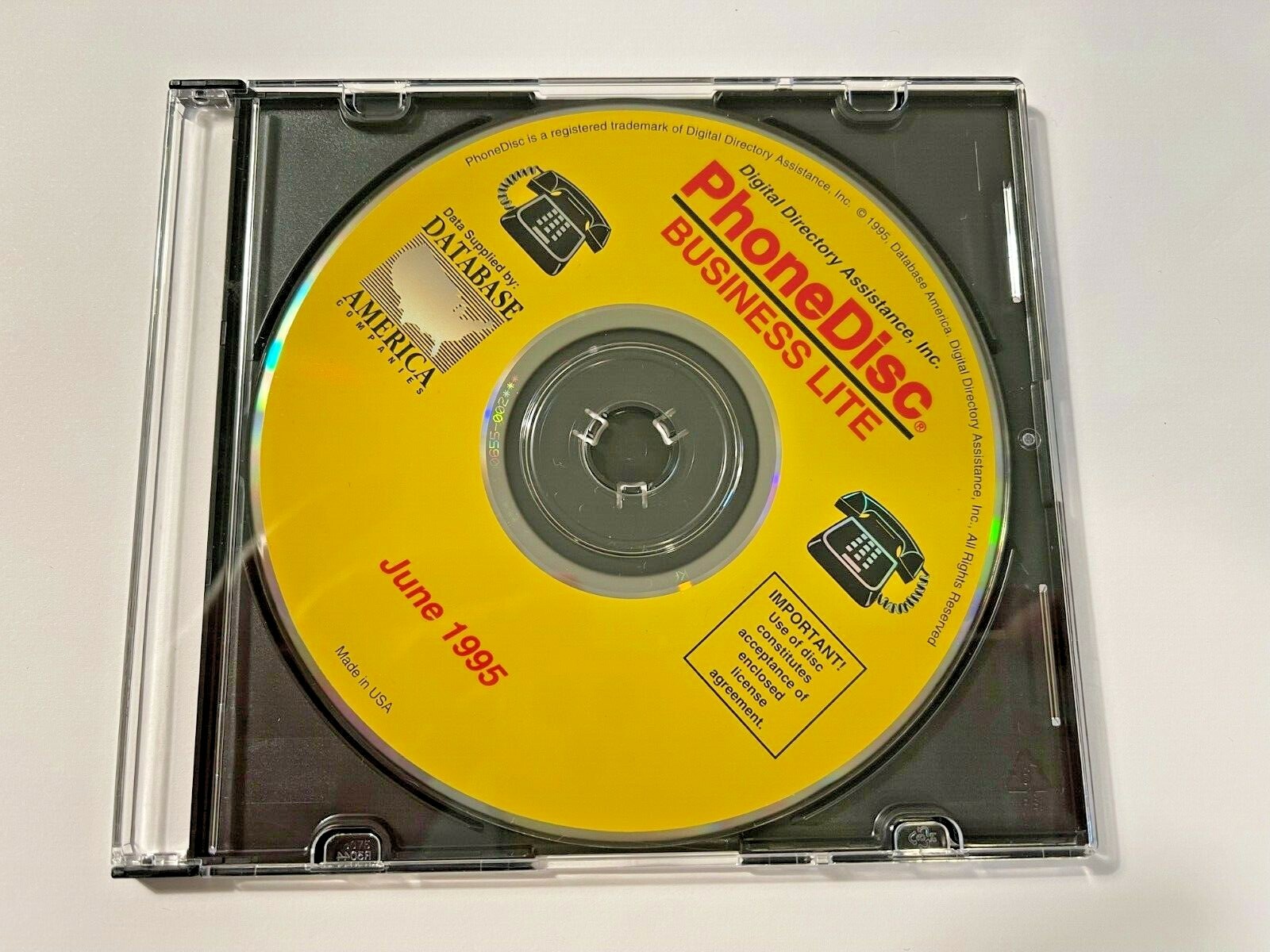 VINTAGE CLASSIC WIN 3.1 WIN95 CD TITLES:  PhoneDisc Business Lite Nationwide CD