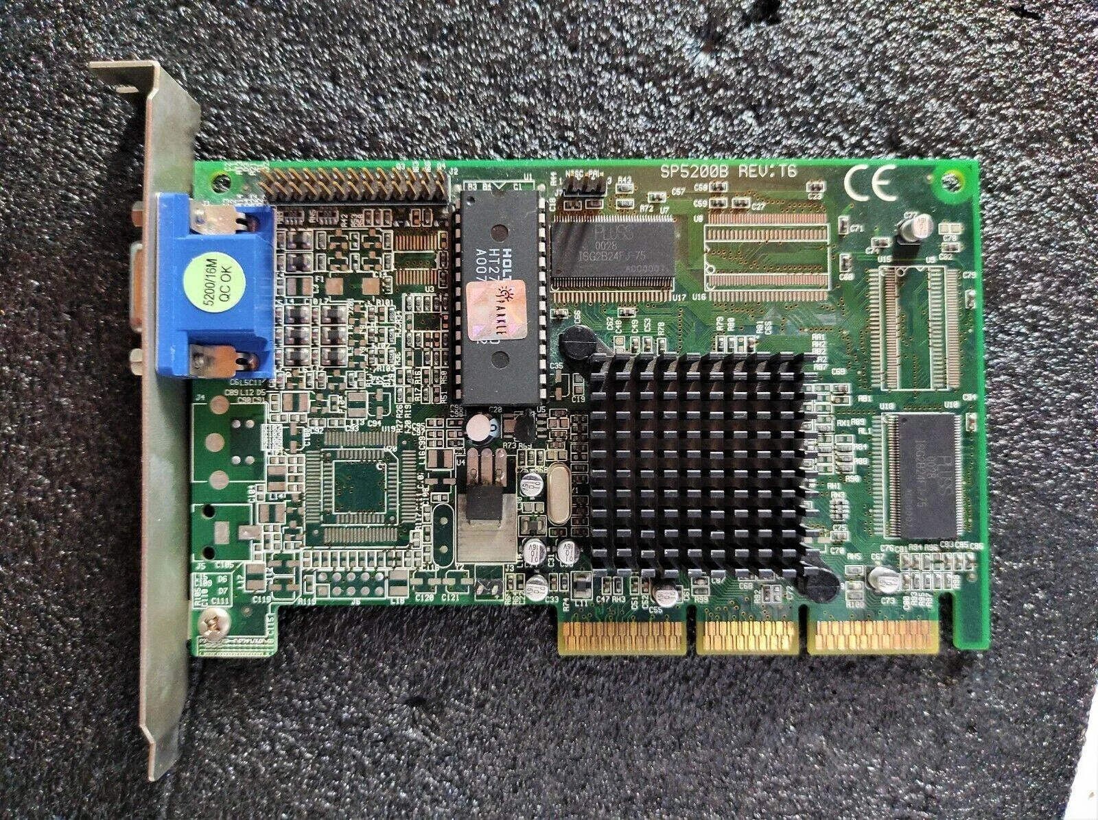 Sparkle NVIDIA TNT2 Vanta SP5200B 16MB VGA AGP 4x Vintage Retro Graphics Card