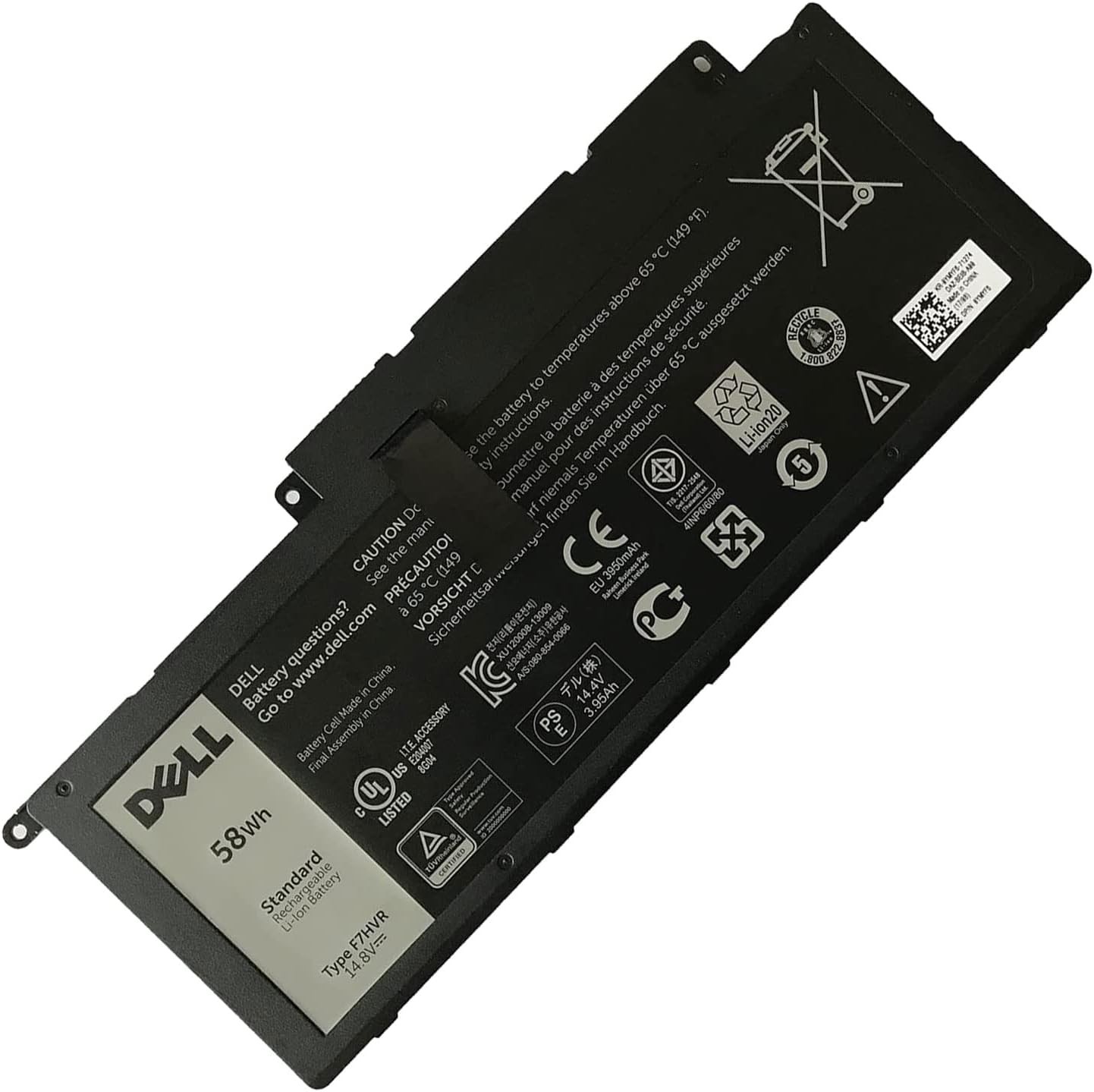 DELL F7HVR Laptop Battery for Dell Insprion 14 7437 Dell Inspiron 15 7537
