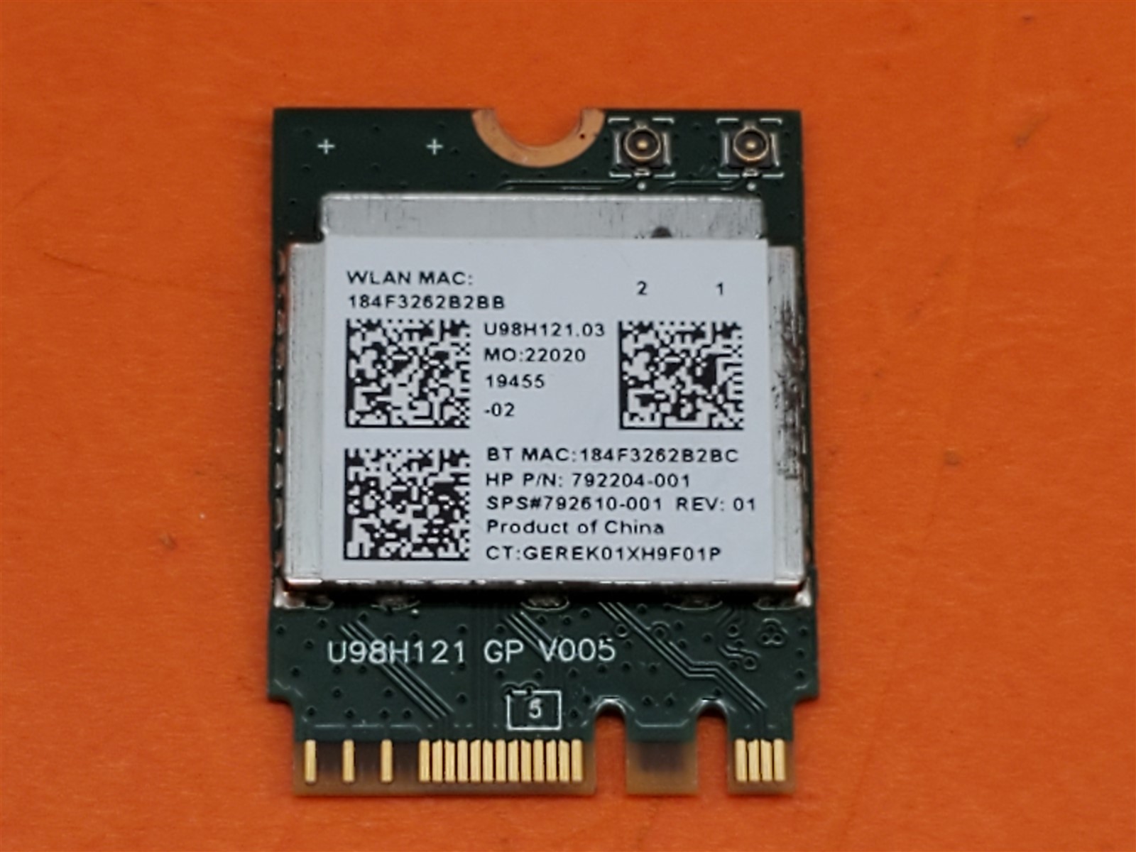 ⭐️⭐️⭐️⭐️⭐️ AIO HP Pavilion 23-q113w Wifi Module Wireless Card 792204-001