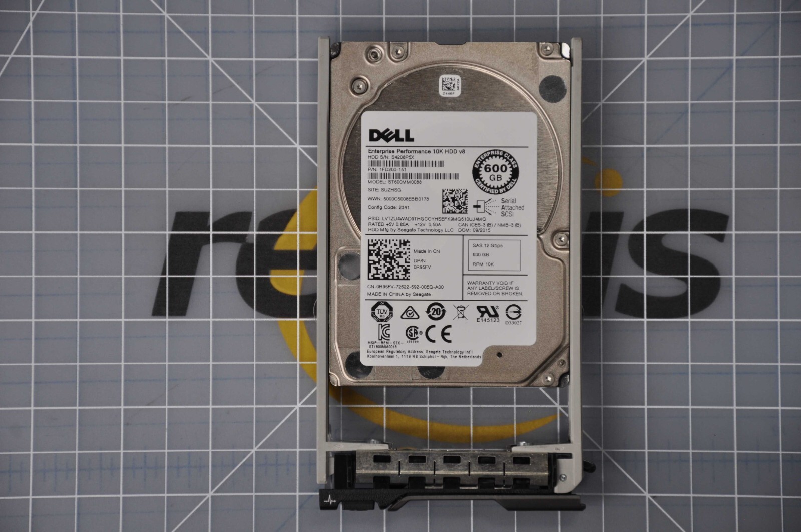 DELL SEAGATE - 600GB 10K 128MB CACHE 12GBS SAS 2.5-INCH SF -GRADE A- ST600MM0088