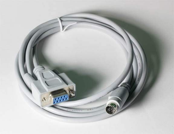 DB9 Female to 8-Pin Mini Din Male Adapter Cable PCCables.com 70810 C2G 25041