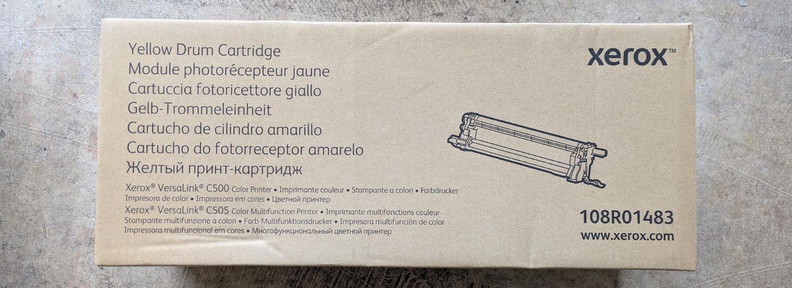 GENUINE XEROX YELLOW DRUM CARTRIDGE - 108R01483 - VERSALINK C500 C505 NEW