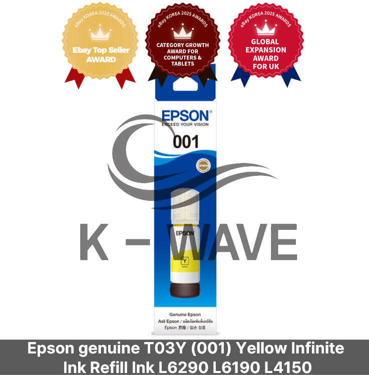 Epson genuine T03Y (001) Yellow Infinite Ink Refill Ink L6290 L6190 L4150