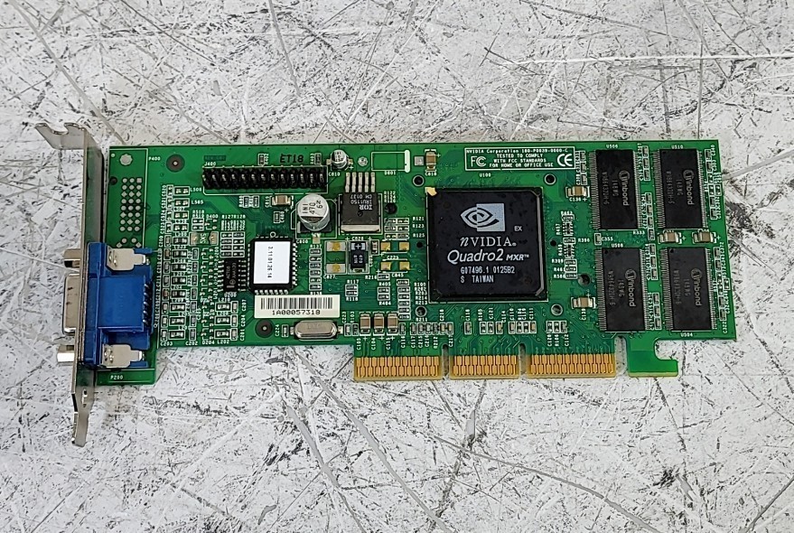NVIDIA Quadro2 MXR 180-P0039-0000-C Video Card Low Profile AGP VGA