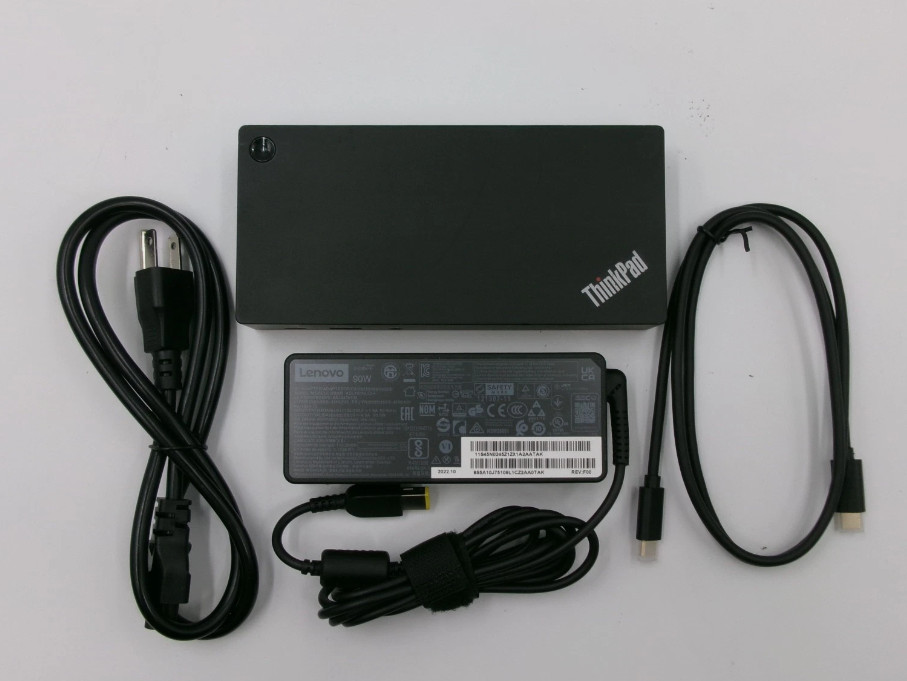 Lenovo ThinkPad USB-C Docking Station - 40AS0090US +90 W PSU