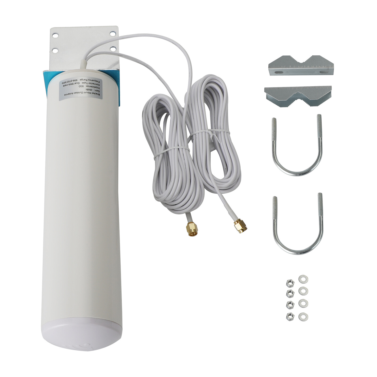 WiFi Antenna 4G LTE Antena SMA 28dBi Omni Antenne Male 5M Dual Cable  UE