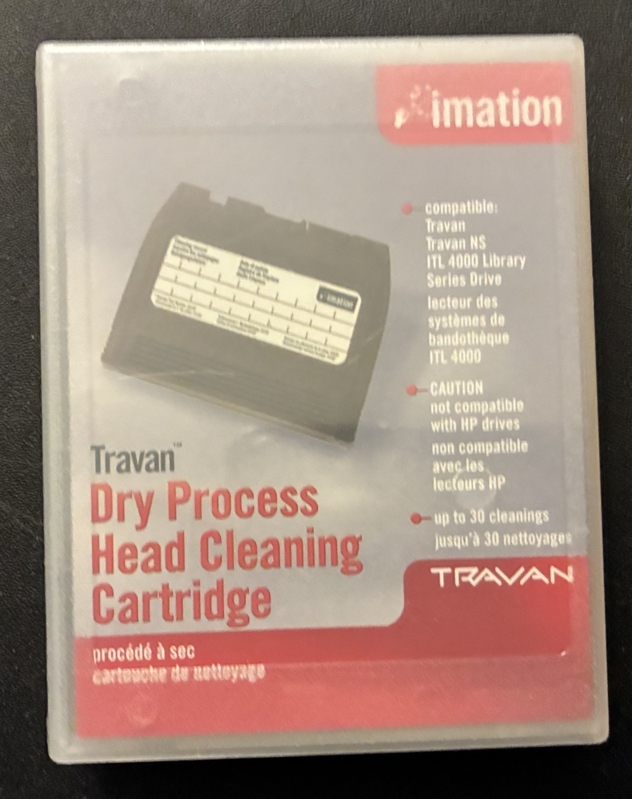 Imation Travan NS Dry Process Head Cleaning Cartridge 