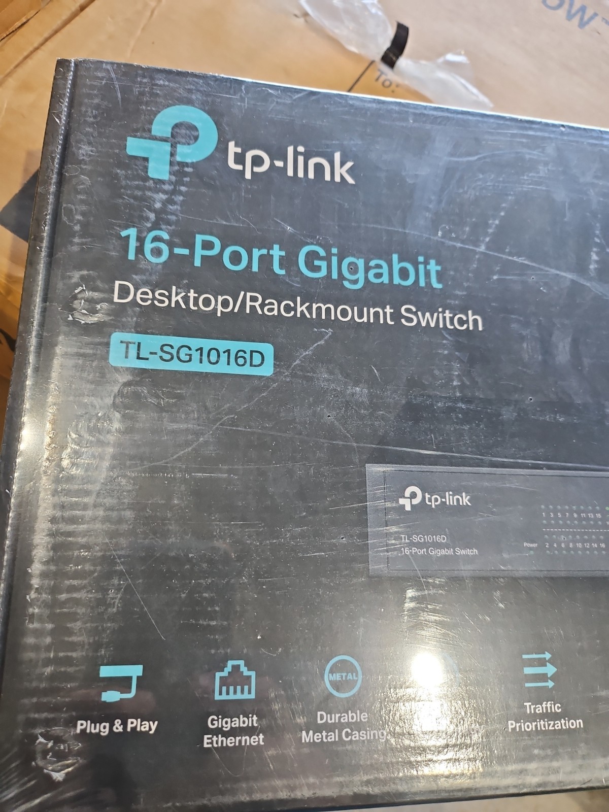 TP-Link TL-SG1016D 16-Port Gigabit Unmanaged Switch Network Ethernet