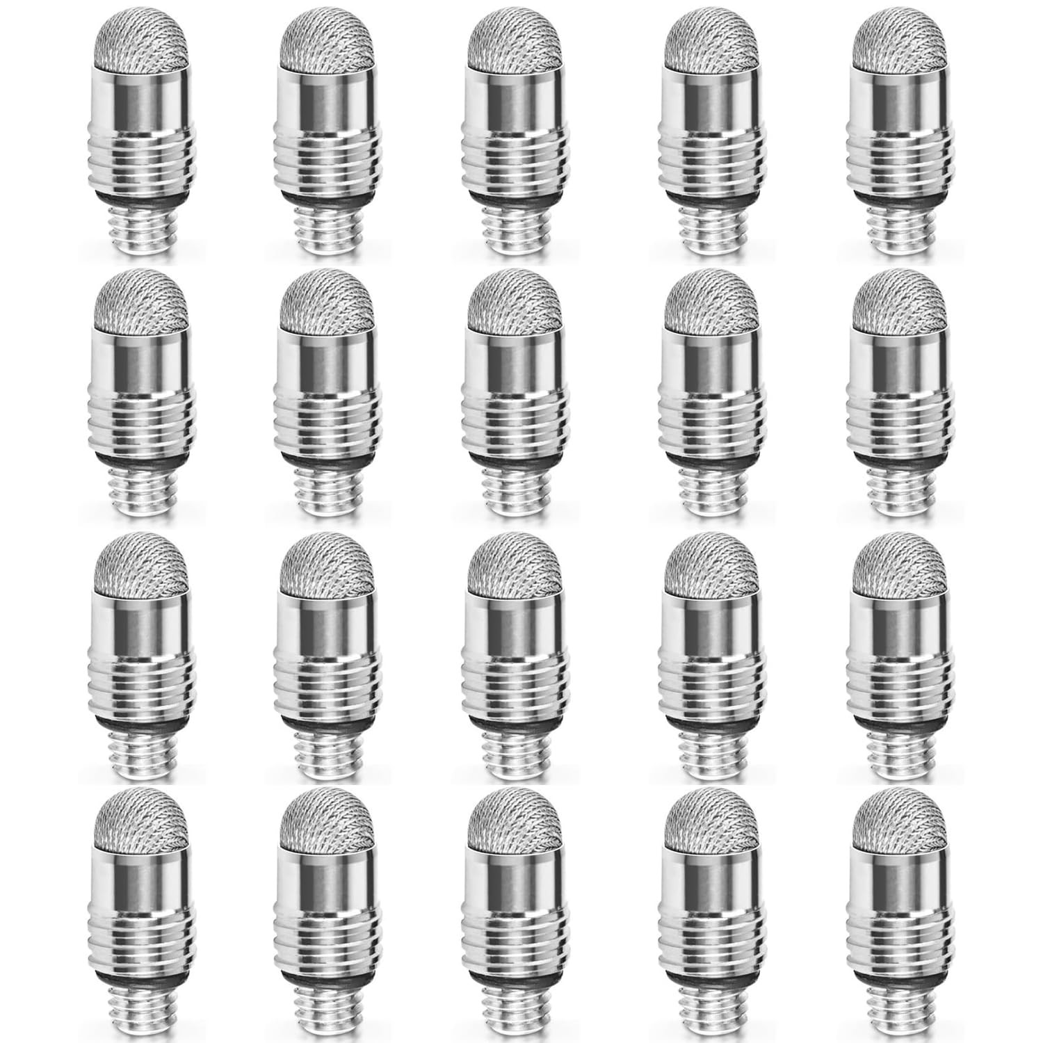 10 Pack Mesh Fiber Replacement Tips for Touch Screen Pen Stylus