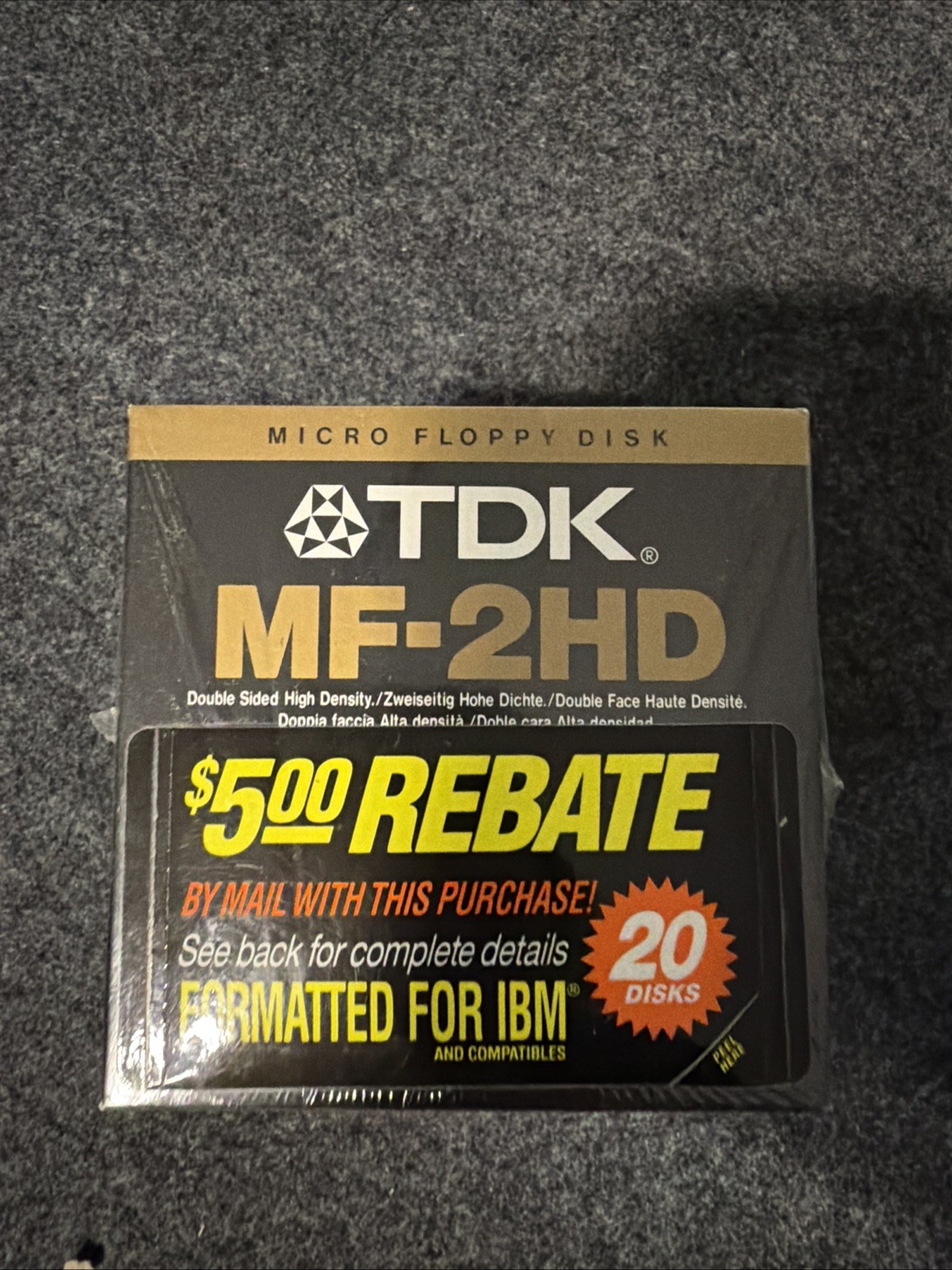 Brand New NOS: 2 packs TDK MF-2HD Micro Floppy Disk Super EB 10-Pack NEW Sealed