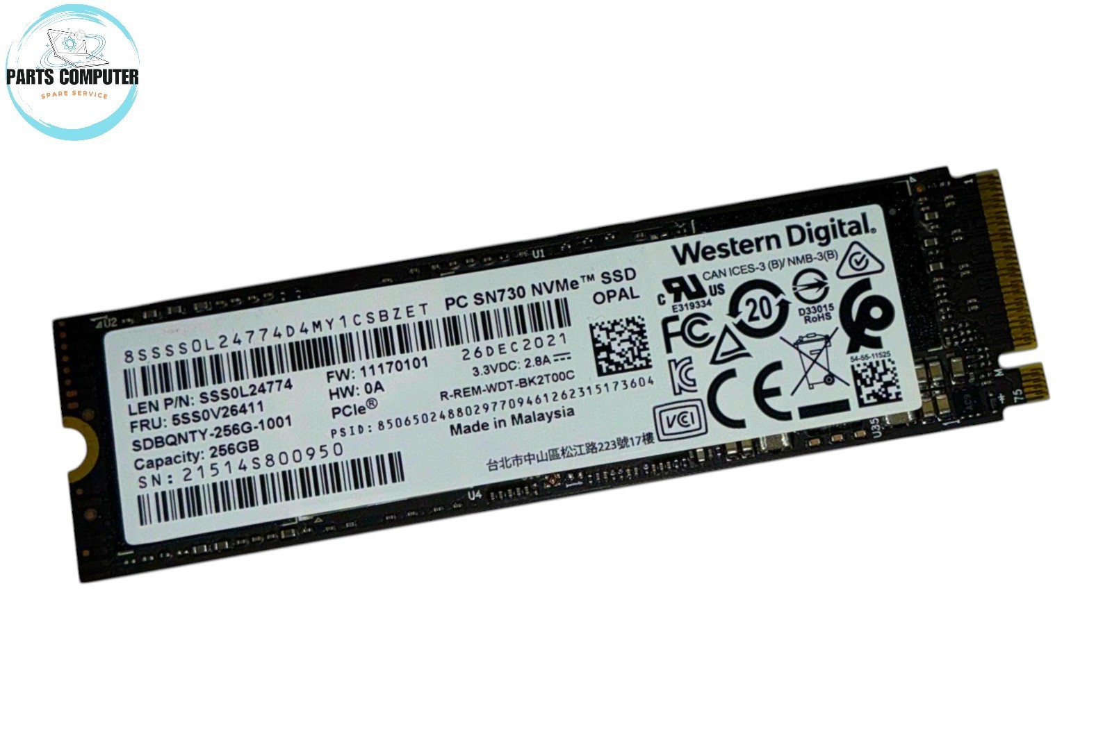 5SS0V26411 - m.2 Pcie 256GB PPB SSD Hard Drive SDBQNTY-256G-1001