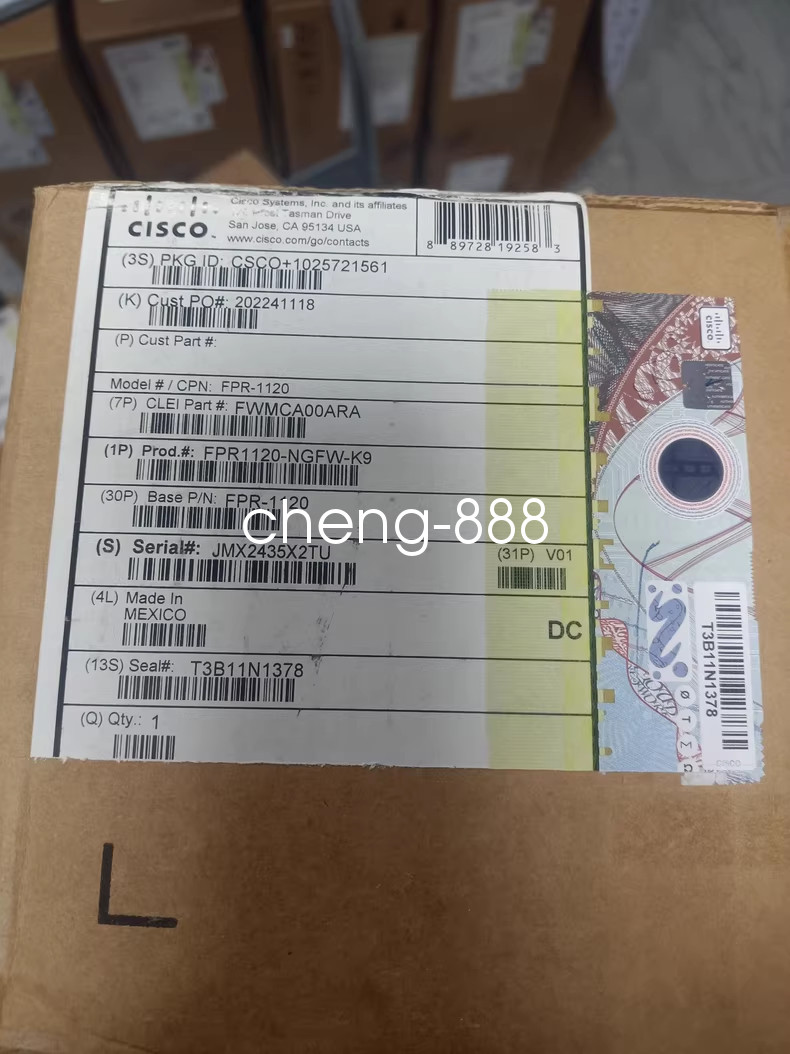 1PCS Cisco Firewall FPR1120-NGFW-K9 2.3G throughput 12 interfaces FedEx or DHL