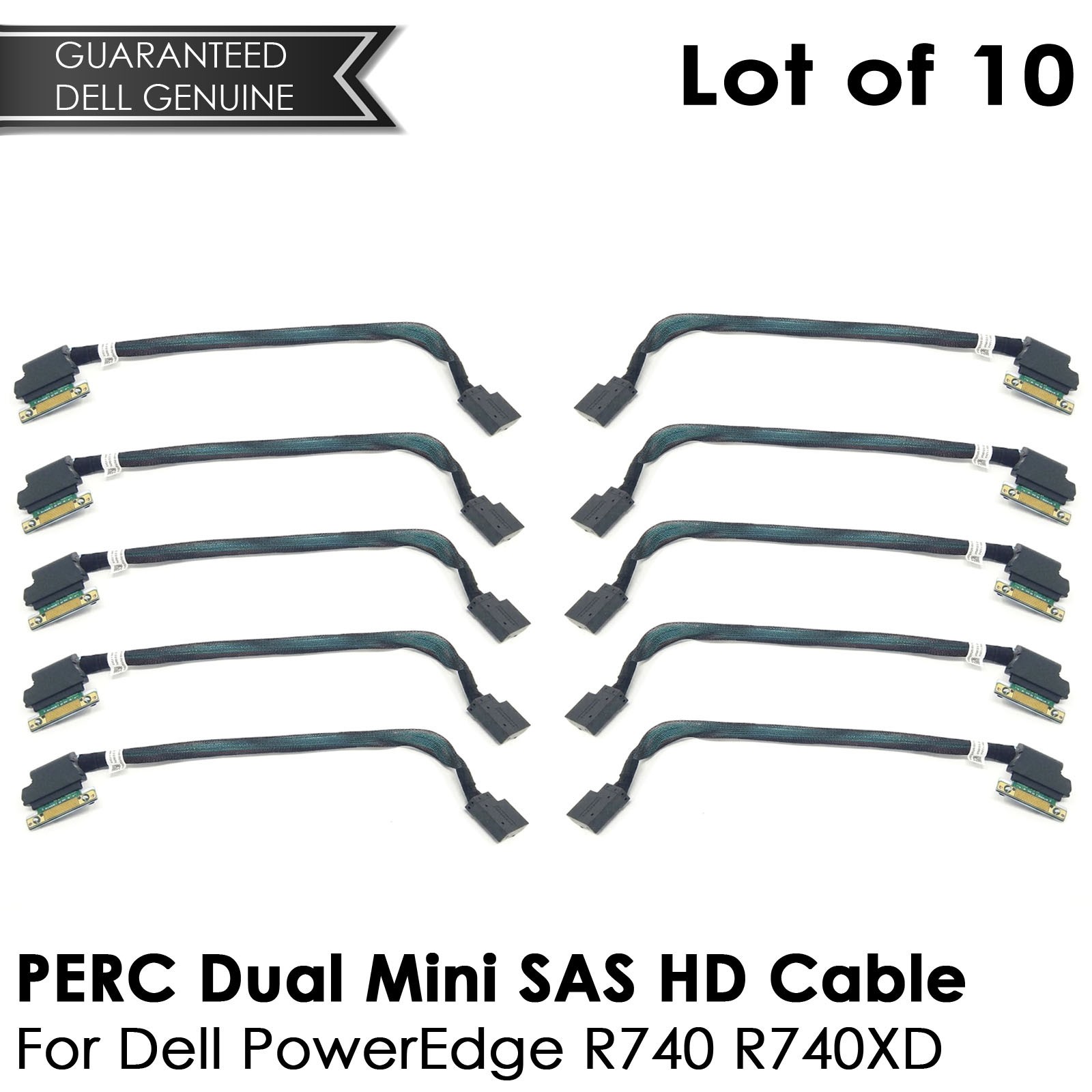 Lot of 10 New Dell Perc R740 R740XD PERC Dual Mini SAS HD cable 1RRJP