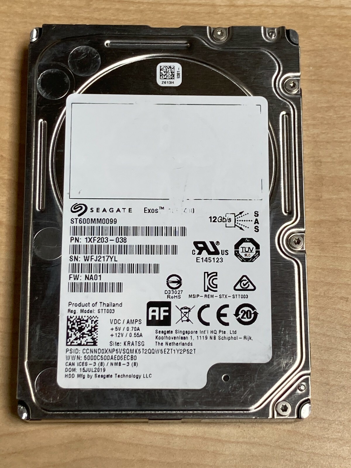 Seagate Enterprise Performance 10K ST600MM0099 600GB 10000RPM SAS 12Gb/s 256MB