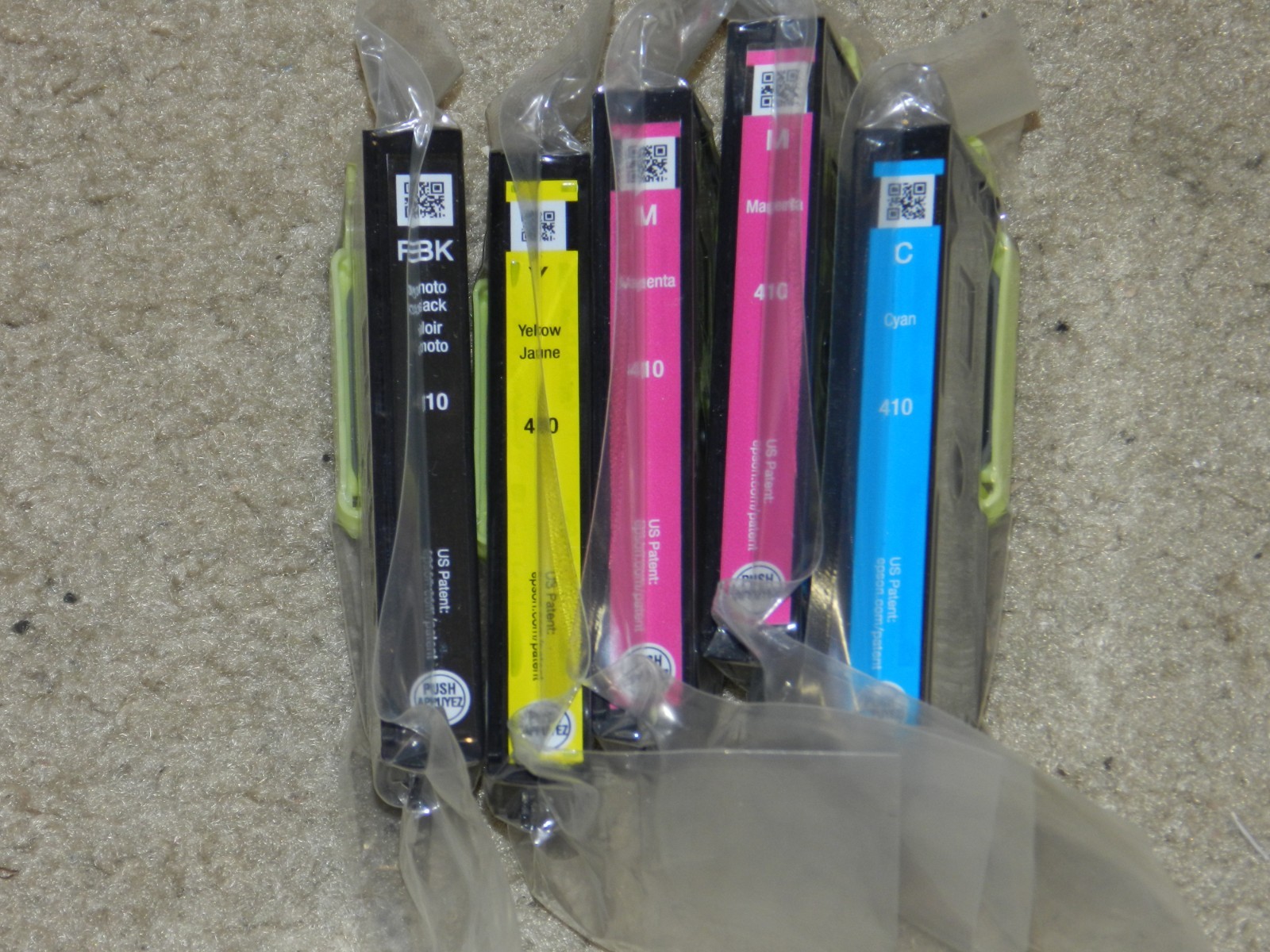 5pk Genuine Epson 410 Photo Black & Color XP530 XP630 XP830 XP640 XP635 GENUINE