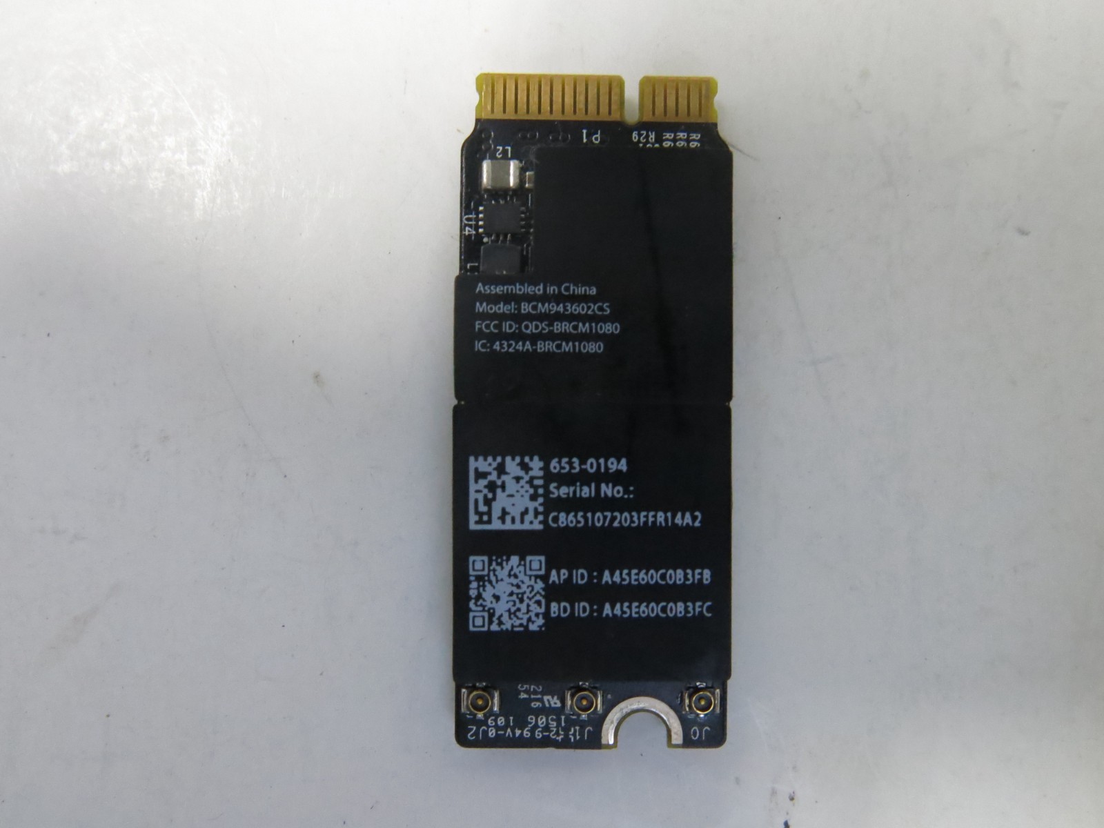 Genuine Apple Broadcom BCM943602CS Airport WiFi Bluetooth Card 653-0194