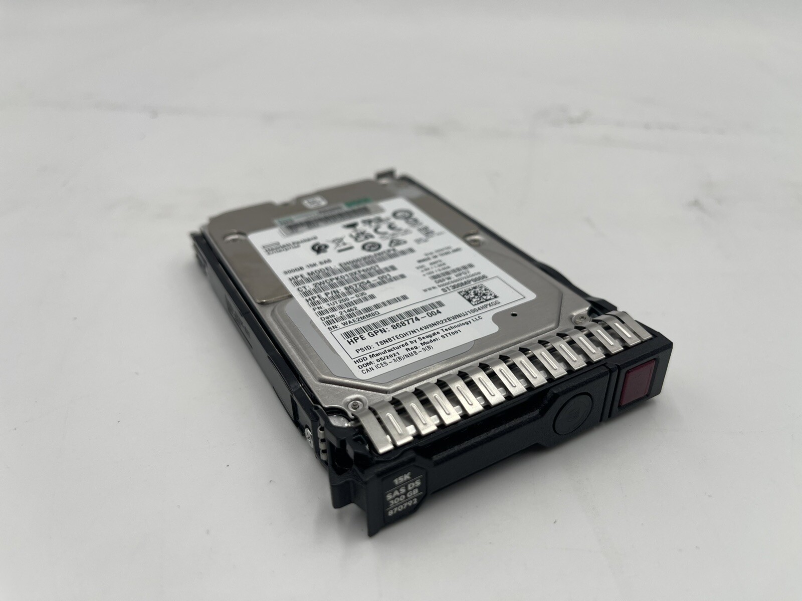 787654-001 HPE 300GB 15K SAS 12Gbps SC 2.5” Hard Drive 867254-001 868774-004