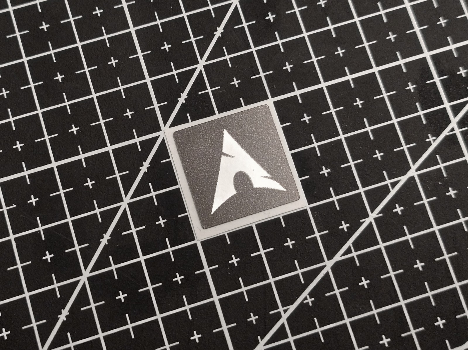 5 x Black & Silver Arch Linux Stickers For The Computer Case