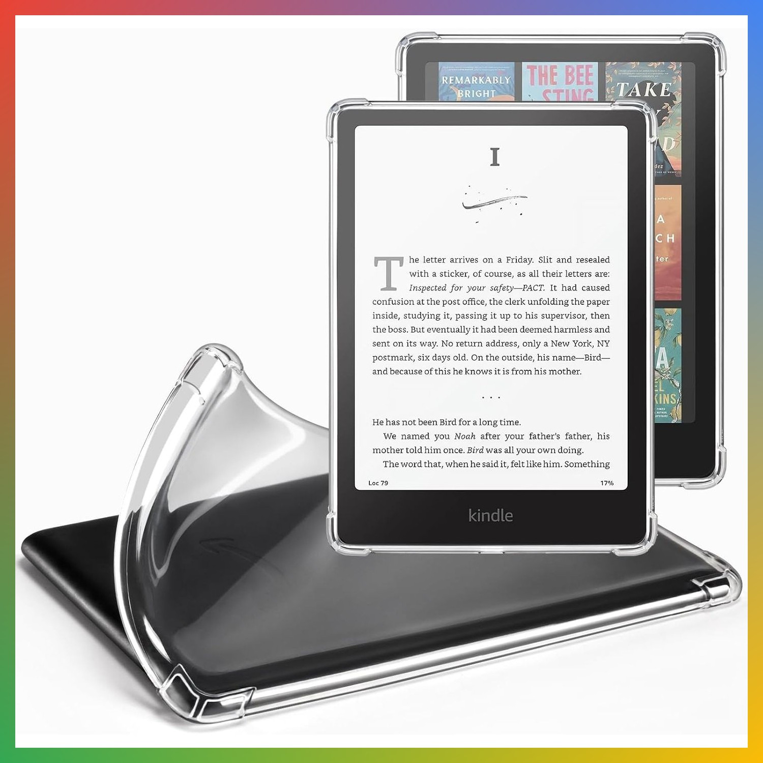 Clear Case For 7 Inch Kindle Paperwhite 12th Gen 2024 Silicone TPU