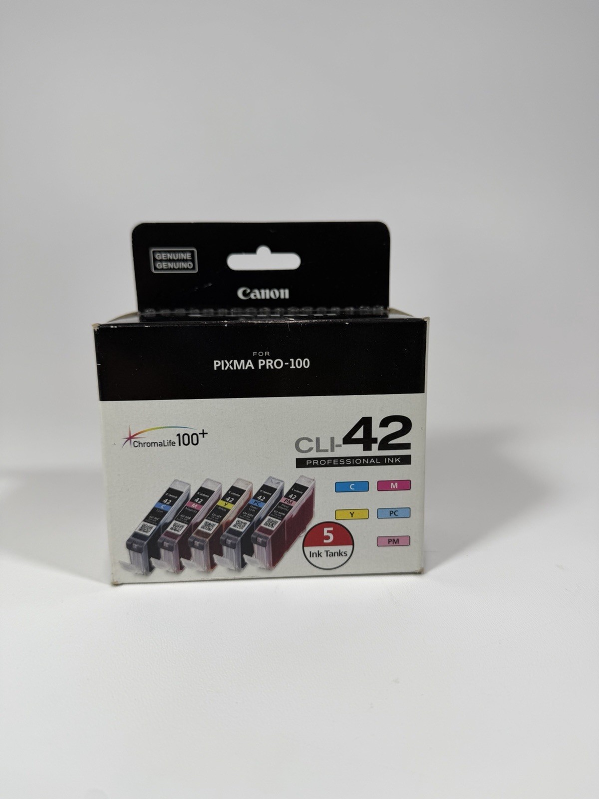 Canon CLI-42 5 Color Ink Pack Genuine PIXMA PRO-100 6385B010 C M Y PC PM