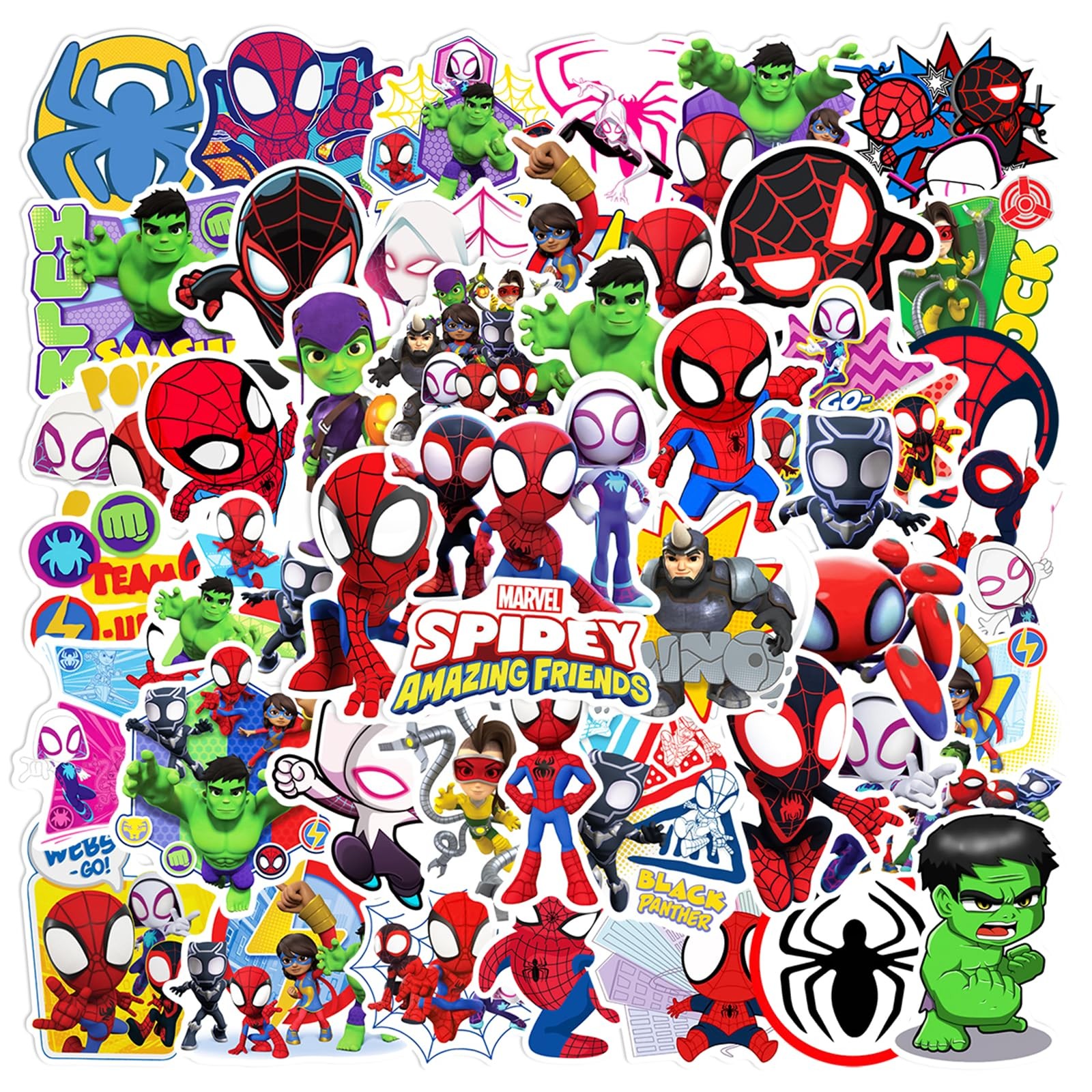 50 Pcs Cute Cartoon Hero and His Friends Movie Stickers for Small, Spdm