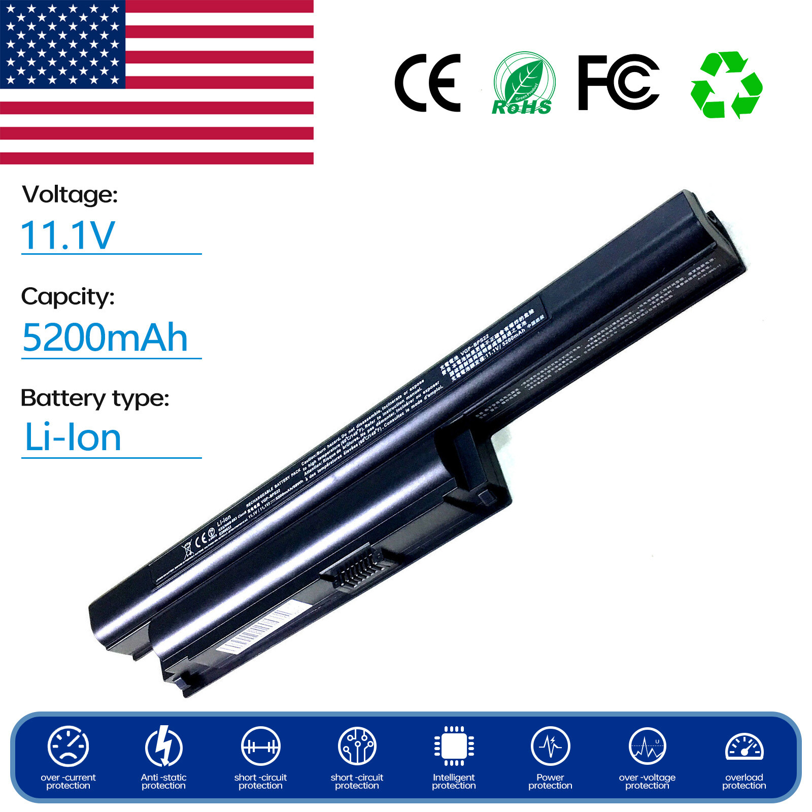 Battery for Sony Vaio VPCEB29FJ/L VPCEB29FJ/P VPCEB2E1E/WI VPCEB2M1E/P VPCEA3M1E