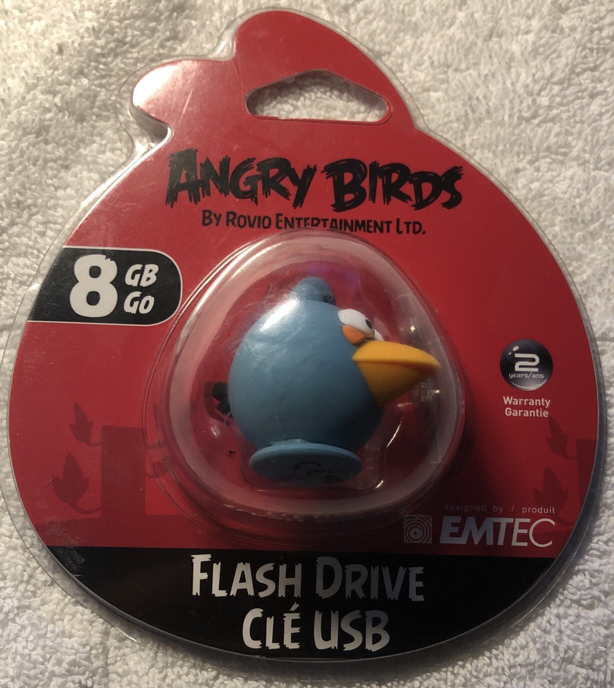 Emtec Angry Birds 8GB USB Flash Drive Blue Bird New In Package